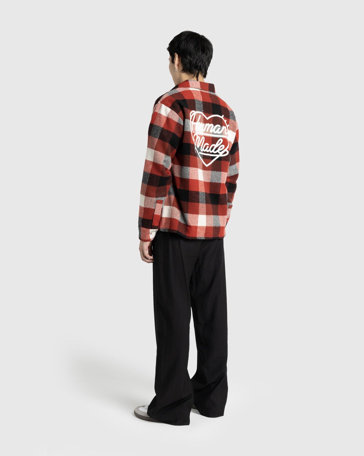 Human Made – Wool Beaver Block Check Shirt Red